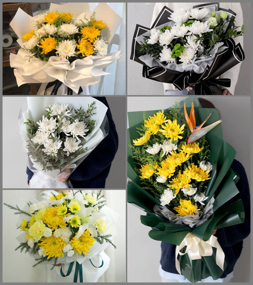 山东聊城莘县俎店镇白事花束代送